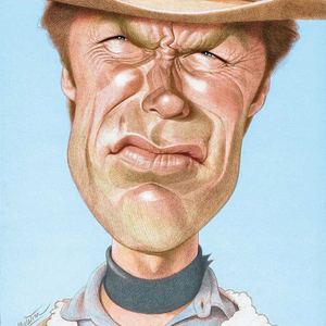 Clint Eastwood by Jean Mulatier-France/best Caricature/2013
